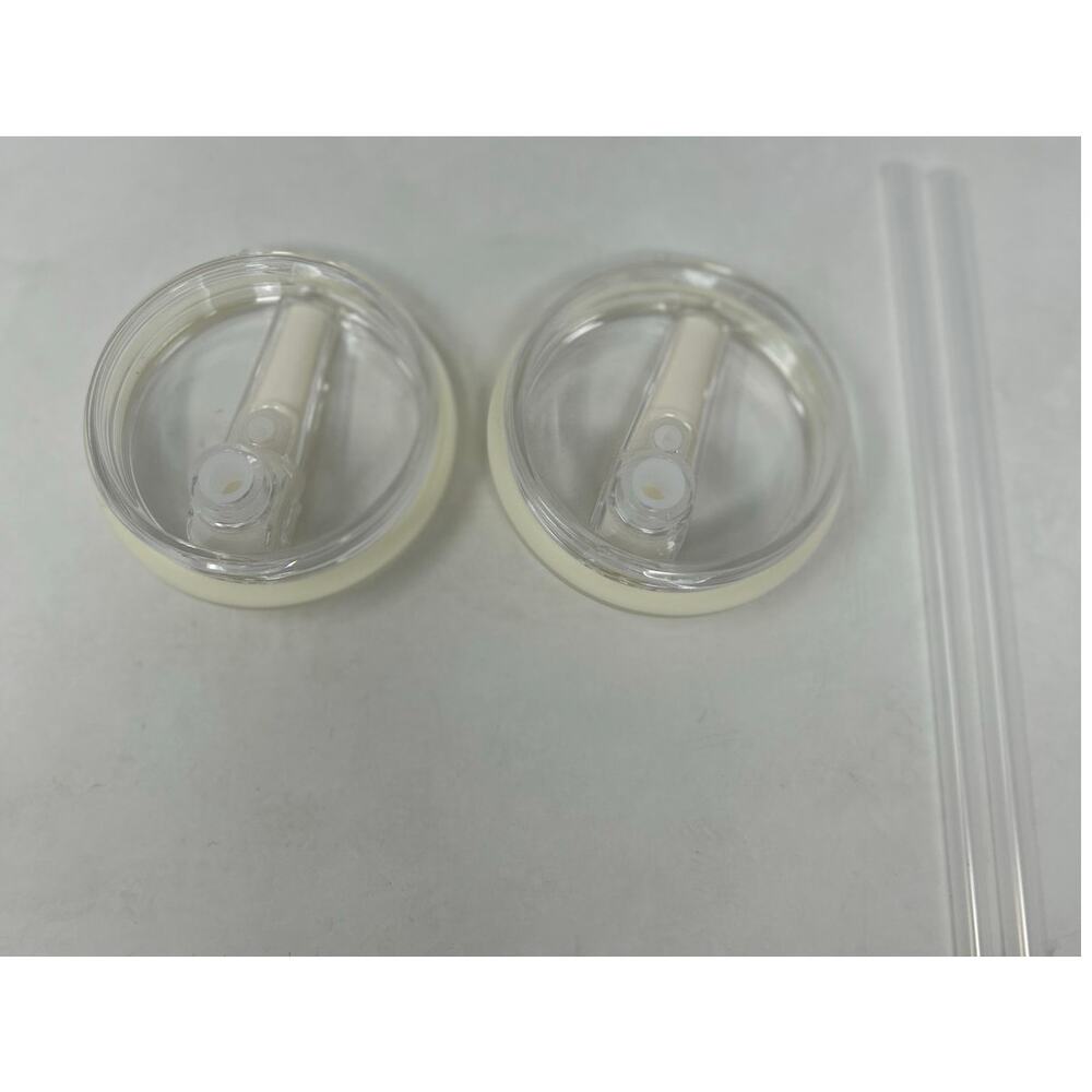 Stanley Replacement Lids White 30 oz. 2 Lids and 2 Straws